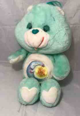 CARE BEARS Vintage Bedtime Bear 1983 Plush Stuffed Animal Kenner ???? 13in