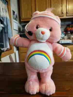 Workout And Talking Pink Rainbow stomach microphone Care Bear Exercise