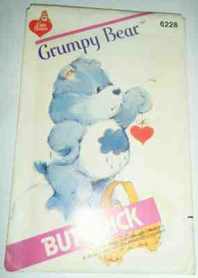 Butterick 6228 Grumpy CARE BEAR Pattern Uncut 1983