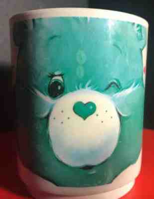 Vintage 1984 Care Bears Wish Bear Plastic Mug Cup DEKA