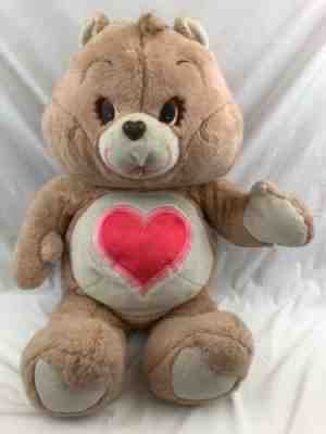 Jumbo Vintage 1984 Kenner 36" Large Tender Heart Tan Red Care Bear Plush