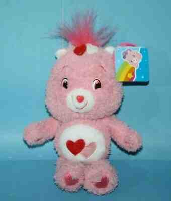 Care Bears Love A Lot Pink Plush Bear Hearts Lil Fluffy Series 3 Stuffed Toy