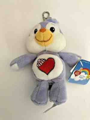 Plush Care Bear Cozy Heart Cousins mini Penguin keychain only 5