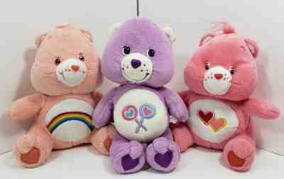 2003 Nanco Care Bears Rainbow Cheer Love-a-Lot Share Stuffed 7