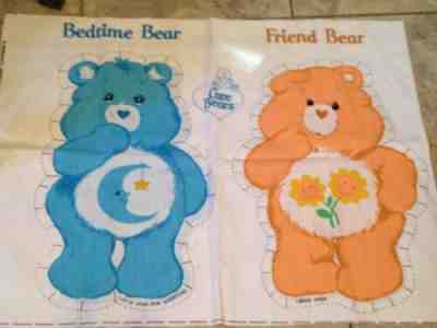 Vintage Care Bears Pillow Material fabric bedtime Friend Bear American Greetings