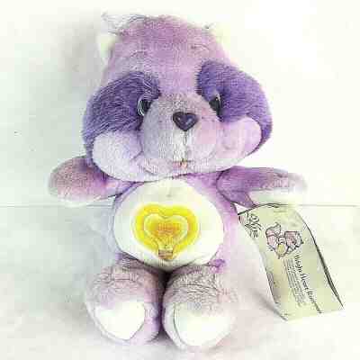 Care Bear Cousins Bright Heart Raccoon Purple 13 Inches With Booklet Racoon