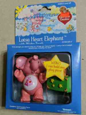 Vintage 1985 Lotsa Heart Elephant with Mighty Trunk Poseable Figure New