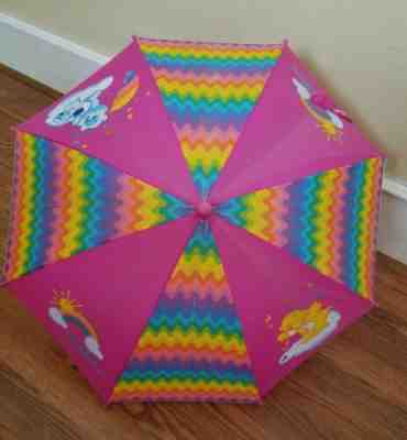 Original Care Bears Kids Umbrella Vintage 1980s - Rainbow Sunshine Grumpy Cheer