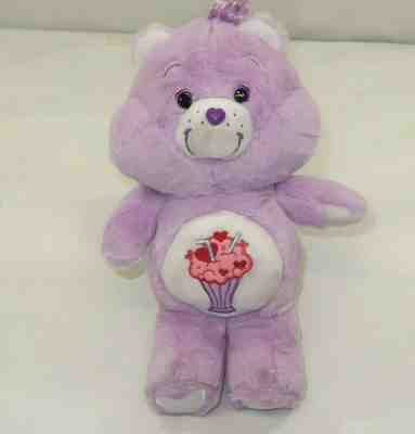 purple care bear with milkshake name