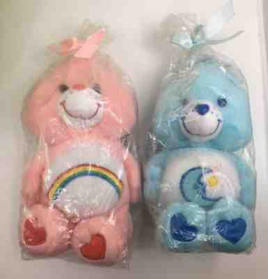 NEW 2006 Special Edition Scented Care Bears Plush Lot Cheer Bear + Bedtime Bear