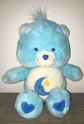 Blue Care Bears 12” Goodnight Bear Plush Stuffed Animal Toy Moon & Star on Chest