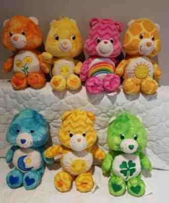 Care bears - Lot of 7 Beanies w/ Patterns - 8