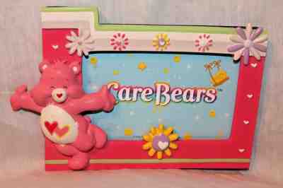 NEW  2006 FRIENDS CARE BEARS PINK HEARTS  PHOTO FRAME 
