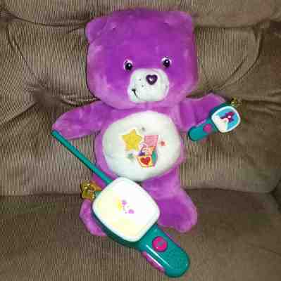 Hide and Seek SURPRISE BEAR Purple Care Bear with Remote Finder 13in Plush