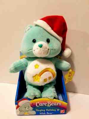 Care Bears Singing Holiday Wish Bear 2004 Aqua Christmas Original Box Unused