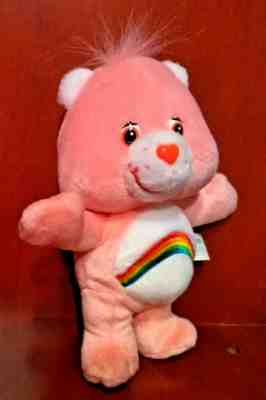 CARE BEAR PLUSH PINK CHEER BEAR CUDDLE PAIR (GRUMPY NOT INCL.) STUFFED BEAR USED