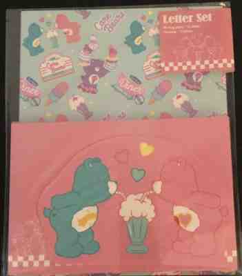 NEW In Package Care Bears Wish Bear & Love A Lot Bear Letter Stationery Set