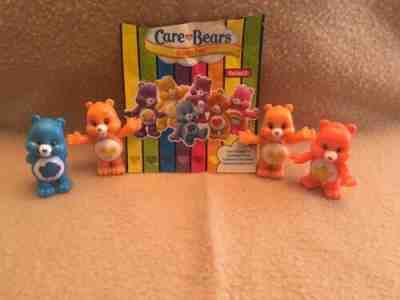 Care Bears Collectible Figure Series 5 Neon Fun- 2x Friends- Grumpy- Laugh A Lot