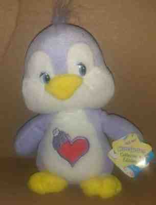New Care Bear Cousins Plush 2003 Cozy Heart Penguin Purple 11 collectors edition