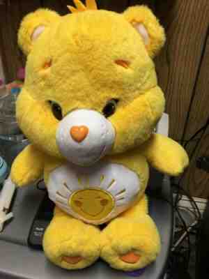 Yellow Funshine Sunshine Care Bear 2014 20” inch Plush Stuffed Animal Stuffy Tag