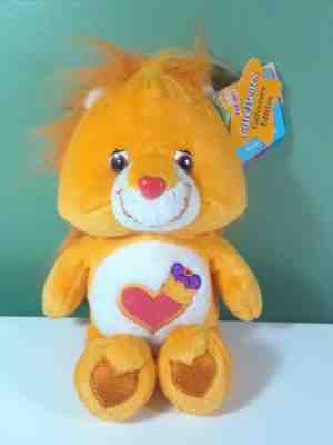 NEW 2002 Care Bears BRAVE HEART LION Cousin 8” Beanie 20th Anniversary NWT