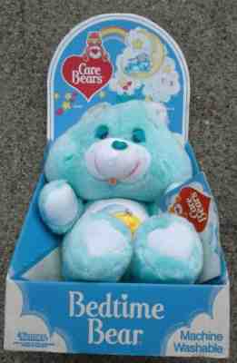 New In Box NOS 1985 vintage Kenner BEDTIME BEAR Care Bears Plush Toy Doll 13