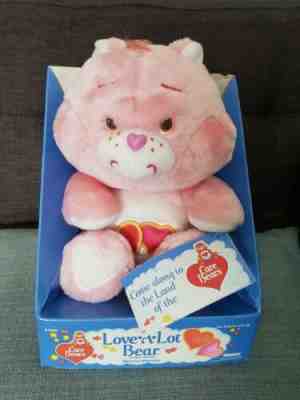 Vintage Care Bears Love A Lot Bear  Pink Toy 80s New Sealed Mint