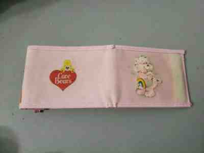 Vintage 1983 Pink  Care Bears Velcro Wallet