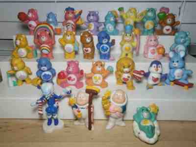 LOT Of 27 Vintage 80s Care Bear PVC Figures Cloud Keeper Prof. Cold Heart