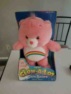 2004 Glow-A-Lot Cheer Bear Rainbow Pink Care Bear, Ages 3+, New