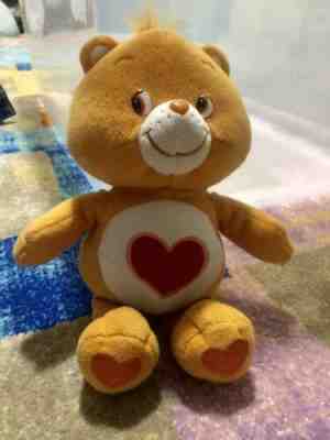 Care Bears 2002 “Tenderheart Bear” Orange Bear with Heart 8” Beanie