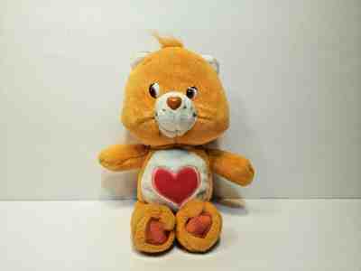 VINTAGE Care Bears ~ 2002 Tenderheart Bear Orange Heart 8” Beanie Kawaii CUTE