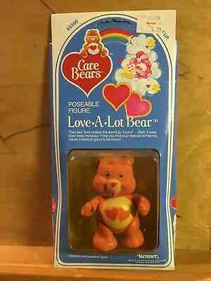 Vintage 1982 Kenner Care Bears Love-A-Lot Bear Poseable Figure In Original Box