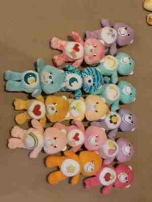 Lot of 13 2000's Care Bears Small Plush Cousins Figures Burger King Meal Toy