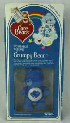  Vintage Kenner Care Bears Poseable Figure Grumpy Bear 3