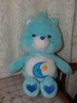 Care Bear BEDTIME BEAR Plush  Blue Moon Star  Bears  13 Inches  2002