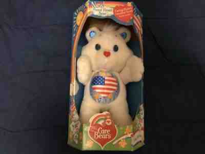 Vintage Care Bears Environmental Proud Heart Bear Plush 1991 Kenner In Box