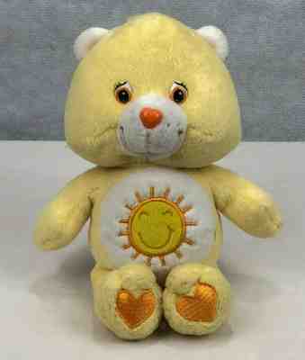 Care Bear Funshine Bear 8 Inch 2004 Yellow Playful Heart Sunshine