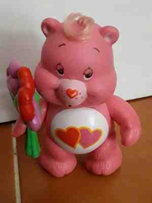 Love-A-Lot Bear w/Flowers - Carebear - PVC Poseable