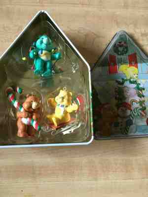 Set of 3 - Care Bears Ornaments Christmas Holiday Set Funshine Tenderheart Wish