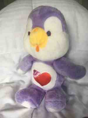 Vintage 1984 Care Bear Cousin Cozy Heart Penguin Plush Stuffed Animal Kenner 13