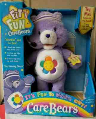 Care Bears 2004 Fit 'N' Fun Harmony Bear Work Out Electronic New Fit and Fun 