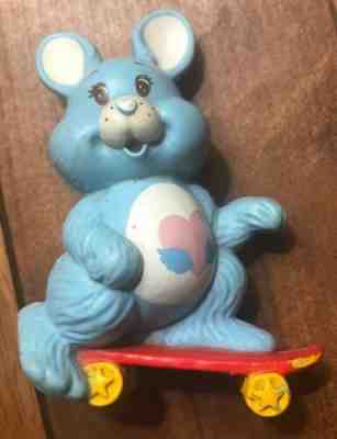 Vintage AGC 1984 Care Bear Cousin, Swift Heart Rabbit, PVC Figurine