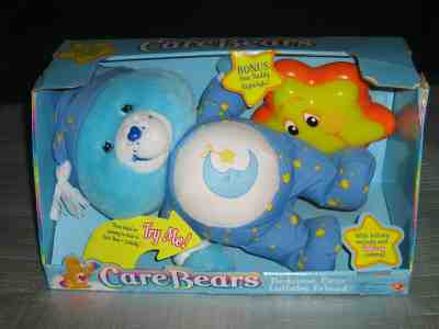 2003 Care Bears Bedtime Bear LULLABY FRIEND w/ Buddy Nightlight Play Along Toys