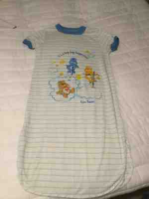 CARE BEAR Nightshirt pajamas girls vintage size medium 