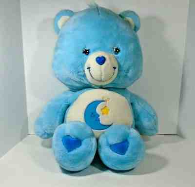 Care Bears Bedtime Bear Jumbo 28” Inch Stuffed Plush Toy Animal Retro Blue Fuzzy