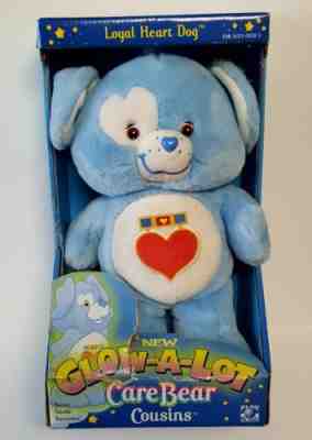 Care Bear Cousins Glow-A-Lot Loyal Heart Dog New NRFB 2004 CUTE RARE