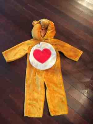 VINTAGE Care Bears TenderHeart Costume 2T-4T 2-4 Tender Heart Bear LoveHALLOWEEN