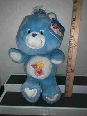 Carlton Cards Care Beat 13” Plush Surprise Blue Bear Retro Style 2004 With Tags