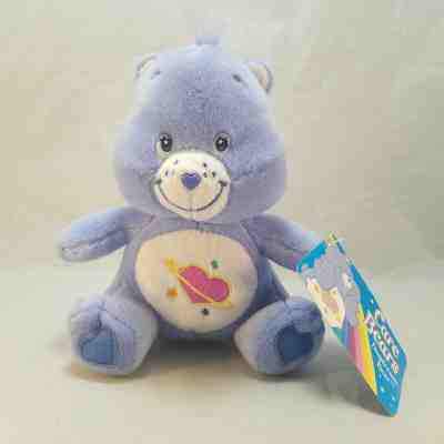 CARE BEARS Daydream Bear Heart Planet on Belly  Plush Doll & Tags 7